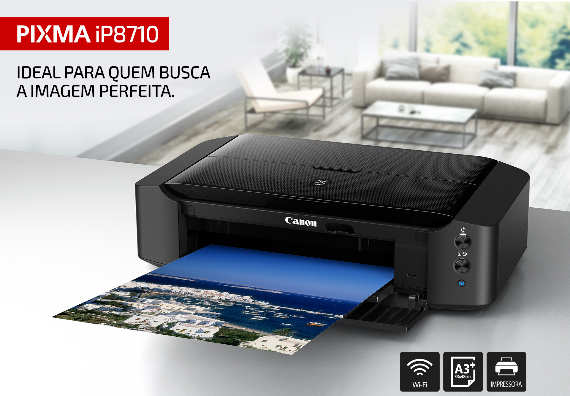 Impressora Fotográfica Jato de Tinta PIXMA iP8710