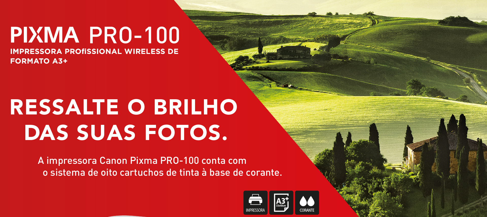 Impressora Fotográfica Jato de Tinta PRO-100 A3+