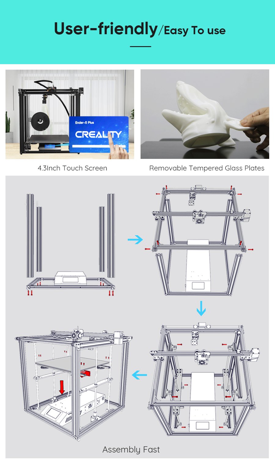 Official Creality Ender 5 Plus 3D Printer