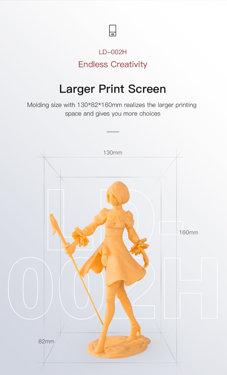 LD-002H Mono LCD Resin 3D Printer