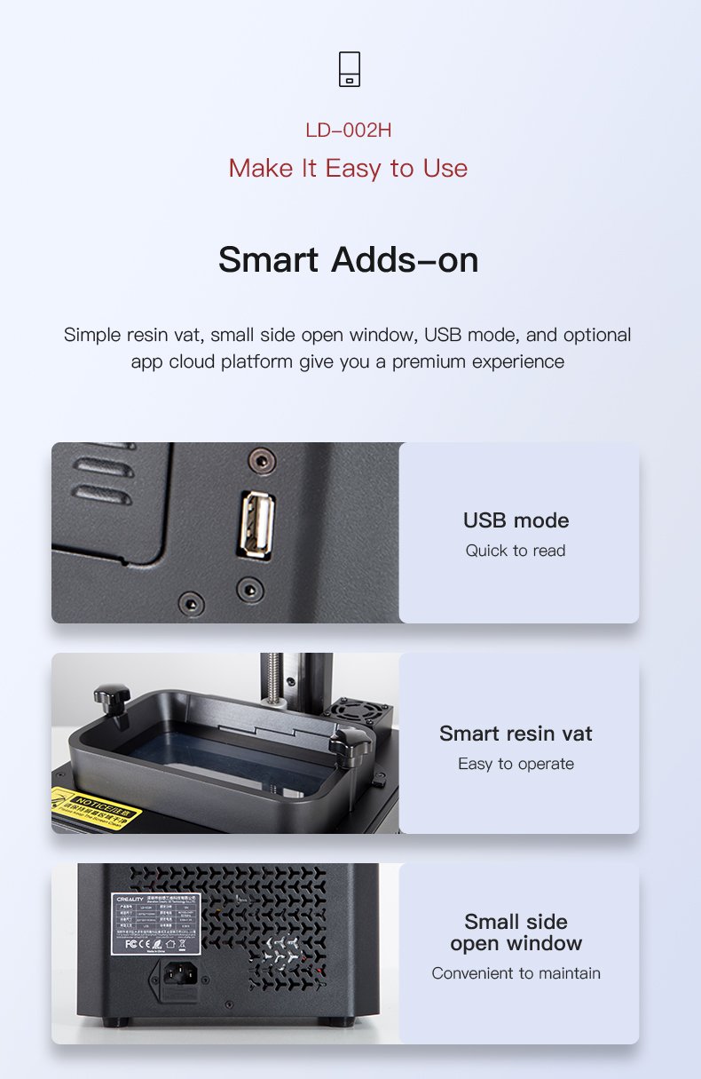 LD-002H Mono LCD Resin 3D Printer